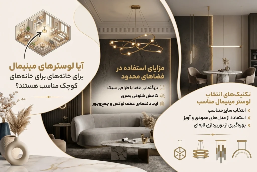آیا لوستر های مینیمال برای خونه های کوچک مناسب هستند