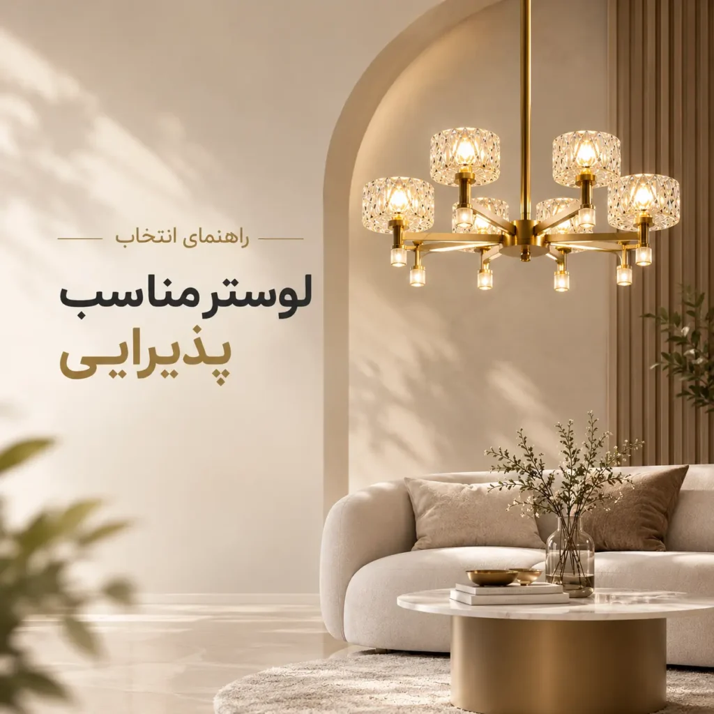 راهنمای انتخاب لوستر پذیرایی - قصر لوستر